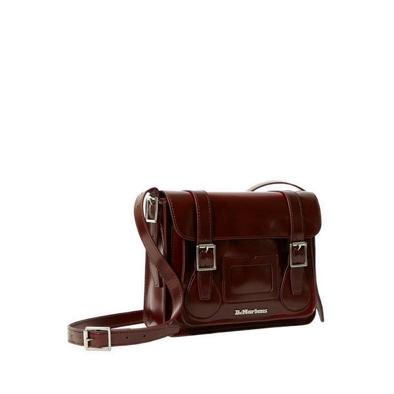11" Satchel - Cherry Red Oxford Rub Off