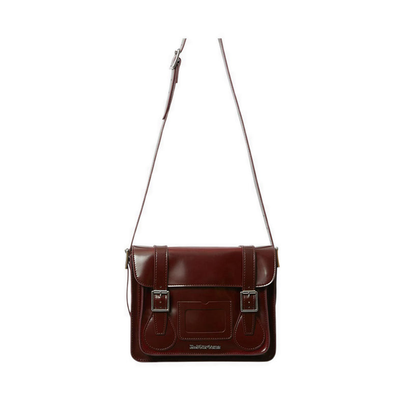 11" Satchel - Cherry Red Oxford Rub Off
