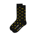 Cross Logo Sock Black Cotton Blend & Dms Yellow Cotton Blend